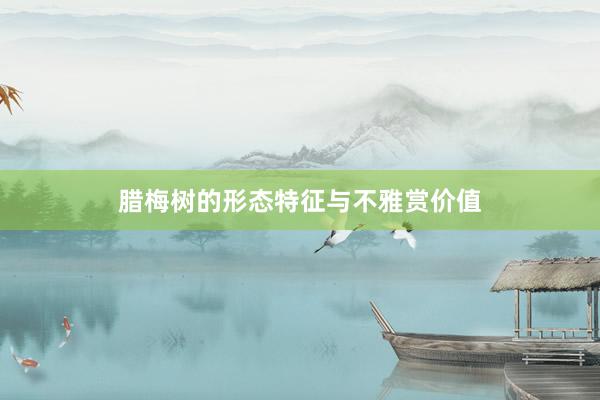 腊梅树的形态特征与不雅赏价值